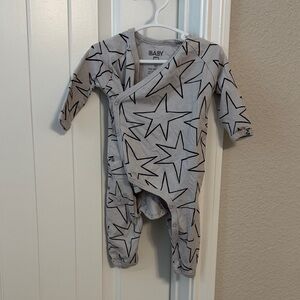 Starry Gray Baby Footie